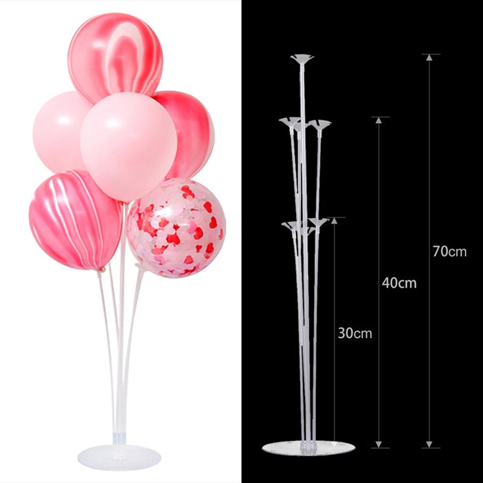 1Set 7 Tubes Balloon Stand Ballon Holder Column Confetti Ballons Baby Shower Birthday Party Wedding Xmas Decoration Supplies - Home Traders Sources