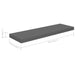 Floating Wall Shelves 4 pcs High Gloss Gray 31.5"x9.3"x1.5" MDF - Home Traders Sources