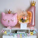 2pcs Cute Pink Number Cat Head Balloons Baby Shower Globos Kids Toy - Home Traders Sources