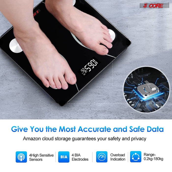 Rechargeable Digital Scale for Body Weight, - Home Traders Sources