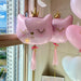 2pcs Cute Pink Number Cat Head Balloons Baby Shower Globos Kids Toy - Home Traders Sources