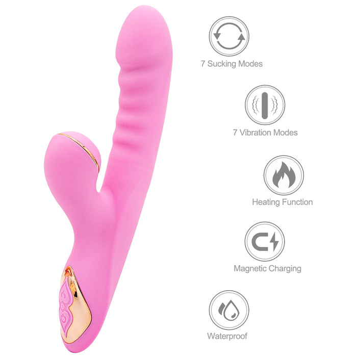 Dibey Rabbit 13th Generation Vibrator Pink - Home Traders Sources