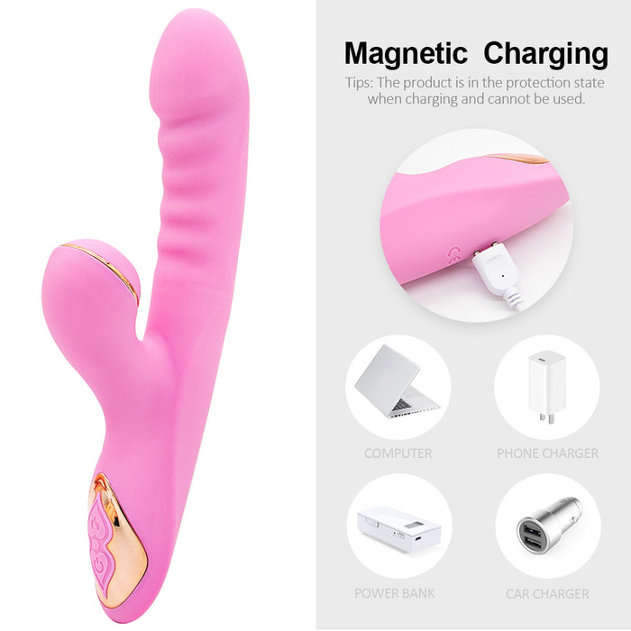 Dibey Rabbit 13th Generation Vibrator Pink - Home Traders Sources