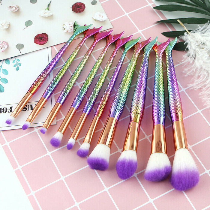 Cosmetic Brushes Blending Colorful Amazing Set - Home Traders Sources