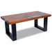 Coffee Table Teak Resin 39.4"x19.7" - Home Traders Sources