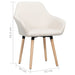 Dining Chairs 2 pcs Cream Fabric - Home Traders Sources