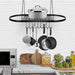 Pot and Pan Rack for Ceiling with Hooks - Home Traders Sources