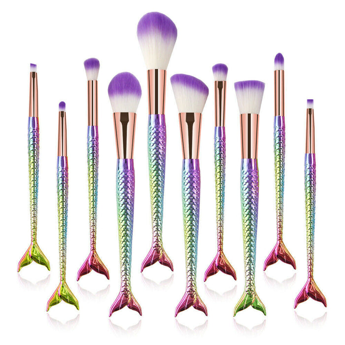 Cosmetic Brushes Blending Colorful Amazing Set - Home Traders Sources