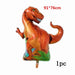 5Pcs Dinosaur Foil Balloons 30inch red blue number balloon Birthday Party jurassic world Decorations - Home Traders Sources