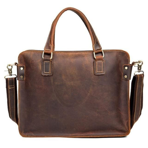 The Viggo Briefcase | Genuine Leather Messenger Bag - Home Traders Sources