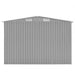 Garden Shed 101.2"x117.3"x70.1" Metal Grey - Home Traders Sources