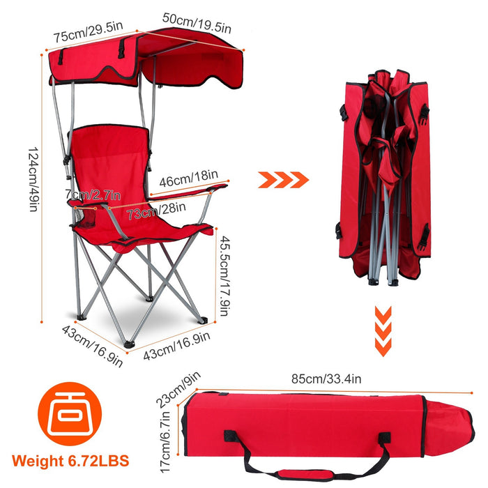 Foldable Beach Canopy Chair S - Home Traders Sources