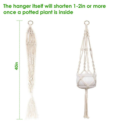 2Pcs Plant Hanger Cotton Rope Plant 40inc - Home Traders Sources