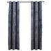 Blackout Curtains with Rings 2 pcs Anthracite 37"x95" Velvet - Home Traders Sources