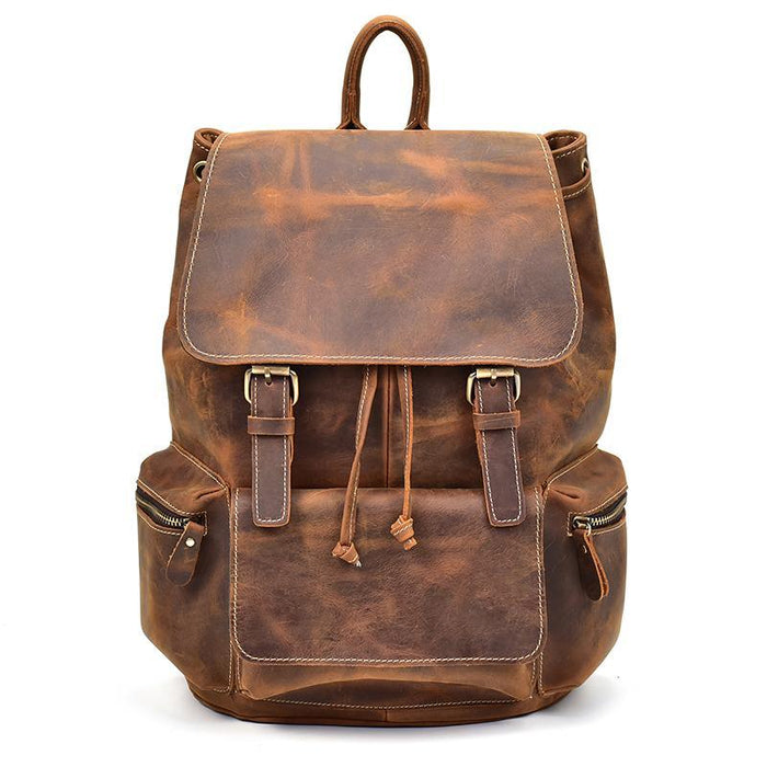 The Hagen Backpack | Vintage Leather Backpack - Home Traders Sources