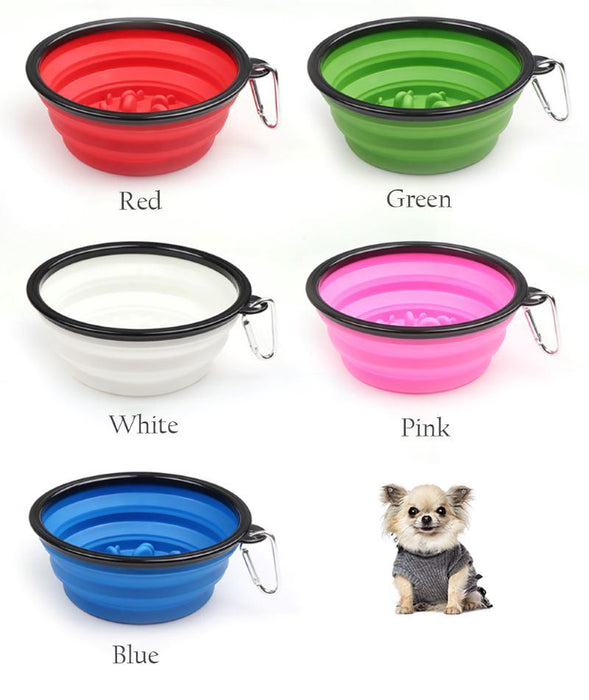 Portable Pet Feeder Travel Foldable 350ml/1000ml - Home Traders Sources