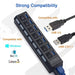 Multi-port Hub 7-port Independent Switch - Home Traders Sources