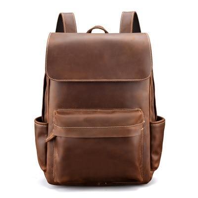 The Helka Backpack | Genuine Vintage Leather Backpack - Home Traders Sources