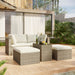 Outdoor Patio Furniture Set, 5-Piece Wicker Rattan Sectional Sofa Set - Home Traders Sources