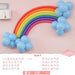 26pcs/set DIY Magic Ball Christmas Birthday Decor Children Birthday Gift Accessories Decoration Rainbow Band Balloon Set - Home Traders Sources