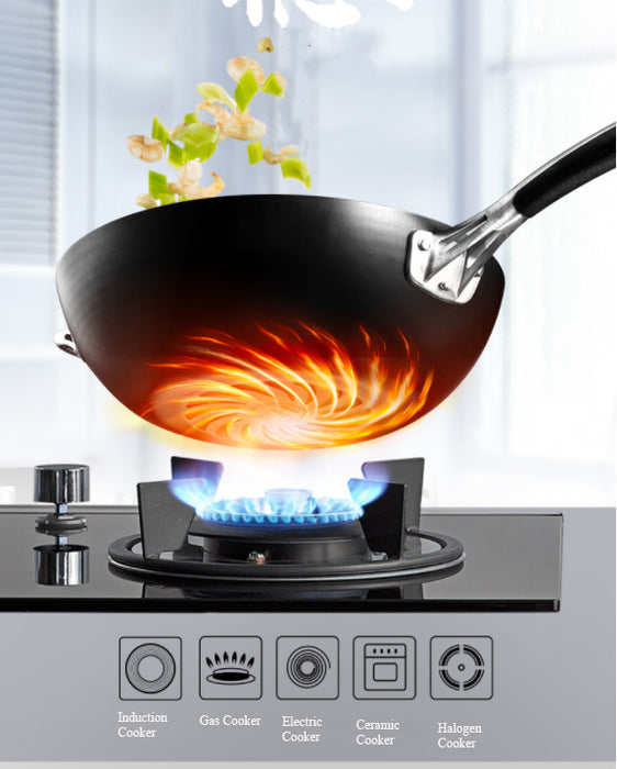 Cast Iron Can Not Rust, Uncoated Wok, Wear-Resistant And Scratch-Resistant - Home Traders Sources