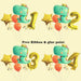 7pcs/bag Dinosaur Birthday Party Aluminum Foil Number Balloon Children's Wild Animal Jungle Party Decoration - Home Traders Sources