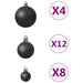 100 Piece Christmas Ball Set Black - Home Traders Sources