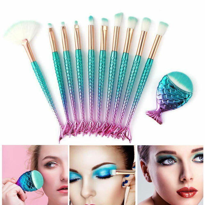 Cosmetic Brushes Blending Colorful Amazing Set - Home Traders Sources