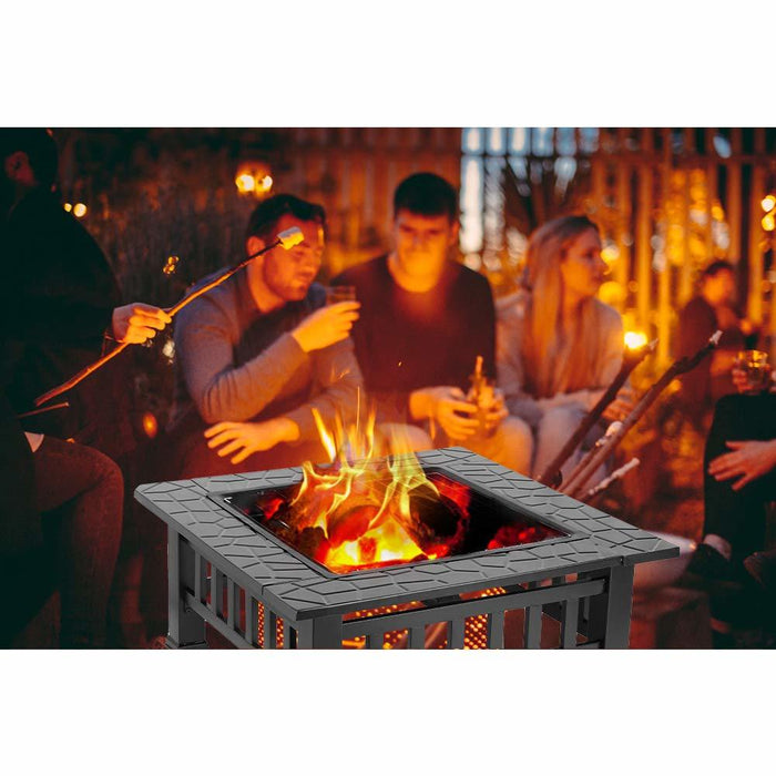 Upland 32inch Charcoal Fire Pit with Cover - Home Traders Sources