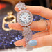 Roman Pattern Diamond Ladies Watch Bracelet Set - Home Traders Sources