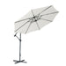 Full Iron Outdoor Adjustable Offset Cantilever Hanging Patio Umbrella - Home Traders Sources