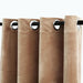 Blackout Curtains with Rings 2 pcs Beige 54"x63" Velvet - Home Traders Sources