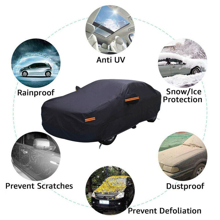 5 Layer Outdoor Car Cover Cotton Lining Breathable Waterproof - Home Traders Sources