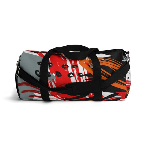 Duffel Bags, Black Red And Gray Abstract Style Bag - Home Traders Sources