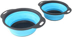 Collapsible Colander Silicone  Strainer Set of 2 - Home Traders Sources