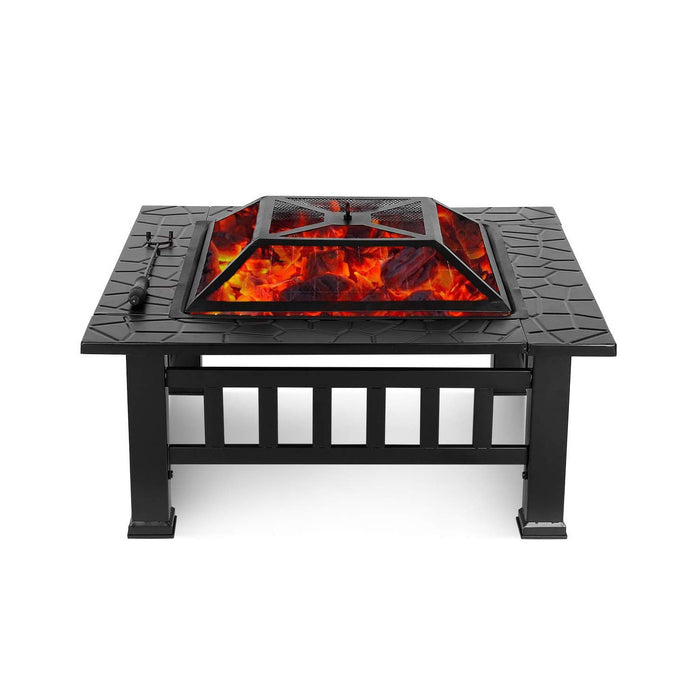 Upland 32inch Charcoal Fire Pit with Cover - Home Traders Sources