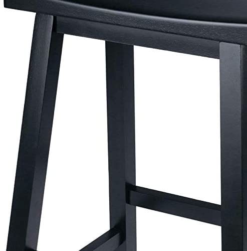 Winsome Satori Seat Bar Stool,  29", Black - Home Traders Sources