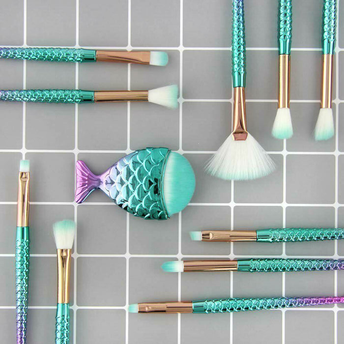 Cosmetic Brushes Blending Colorful Amazing Set - Home Traders Sources