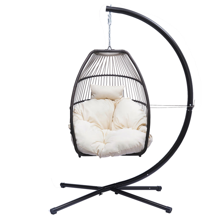 Hanging Egg Swing Chair with Stand - Home Traders Sources