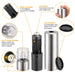 Electric Salt Pepper Grinder with Light Adjustable Coarseness - Home Traders Sources