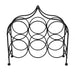 Black 6 Bottle Metal Wine Rack for Tabletop or Countertop - Home Traders Sources