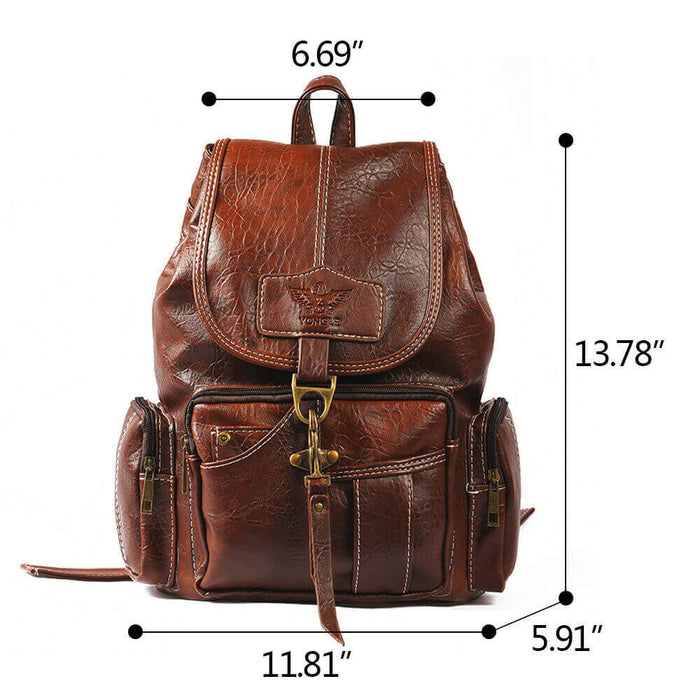 Women Girls Leather Backpack Shoulder School Shoulder Satchel HandBag Travel - Home Traders Sources