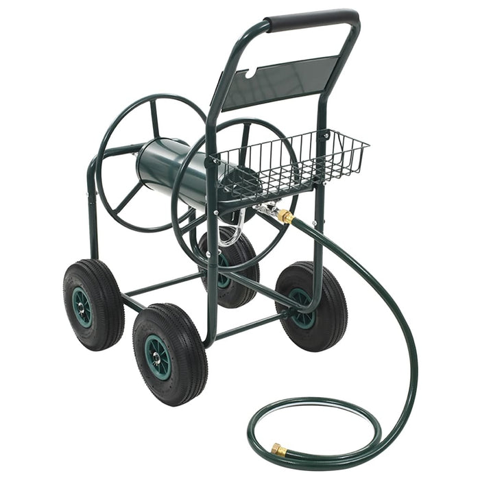 Garden Hose Trolley with 1/2" Hose Connector 246ft Steel - Home Traders Sources