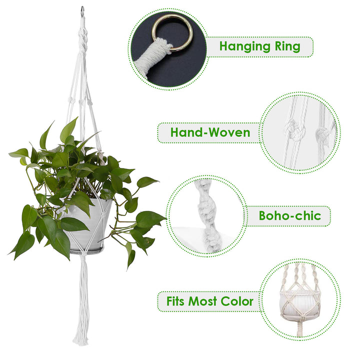 2Pcs Plant Hanger Cotton Rope Plant 40inc - Home Traders Sources