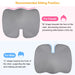 Seat Cushion Coccyx Orthopedic Memory Foam Cushion Tailbone Hip Support Chair Pillow for Office Car Seat - Home Traders Sources