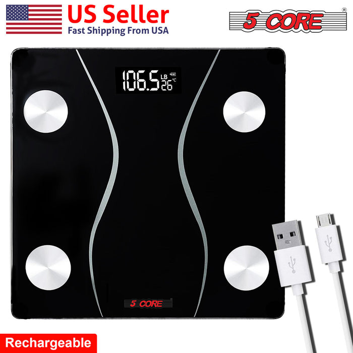 Rechargeable Digital Scale for Body Weight, - Home Traders Sources