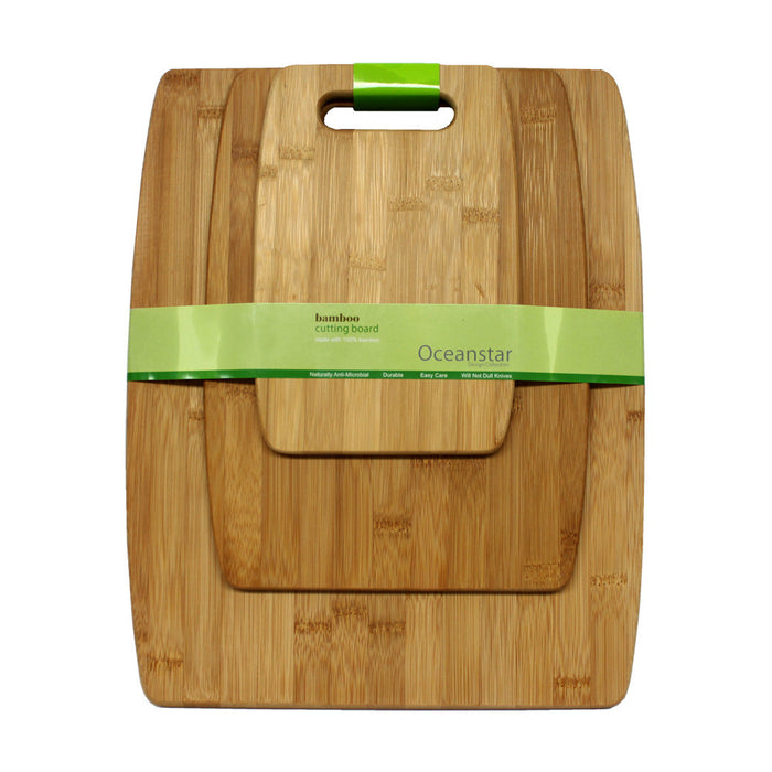 3-Piece Bamboo Cutting Board Set - Home Traders Sources