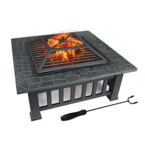 Upland 32inch Charcoal Fire Pit with Cover - Home Traders Sources