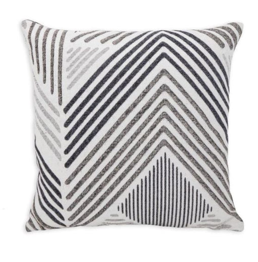 Decorative Geometric Throw Pillow, Chevron Pattern, 18" x 18" - Home Traders Sources